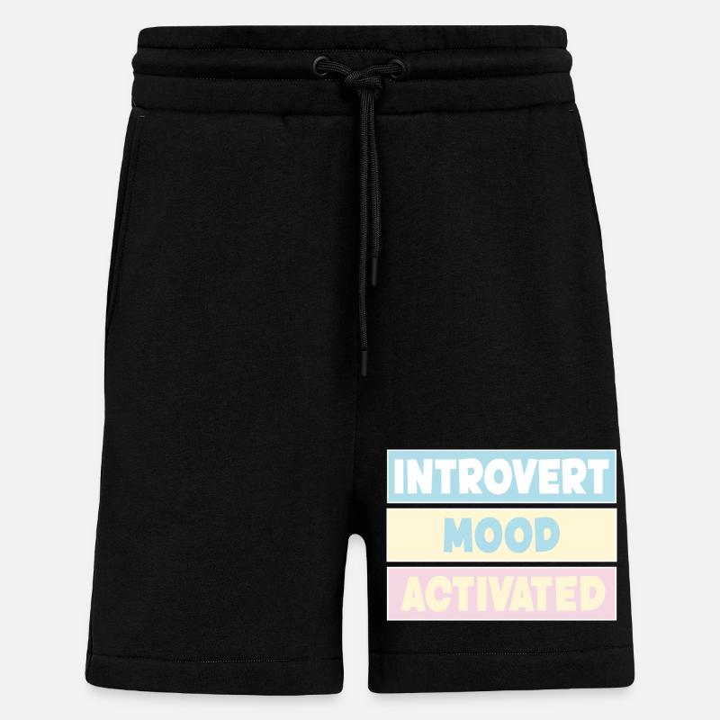 Introvert - Shorts - made by SPREAD - SOLID BLACK