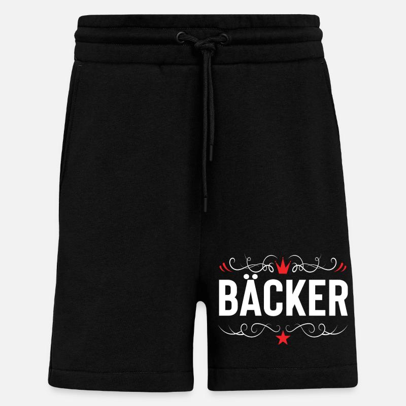 Bäcker Beruf - Shorts - made by SPREAD - SOLID BLACK