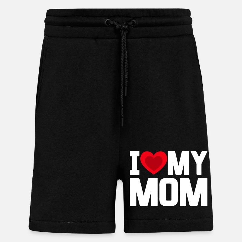 Ich liebe meine Mutter - Shorts - made by SPREAD - SOLID BLACK