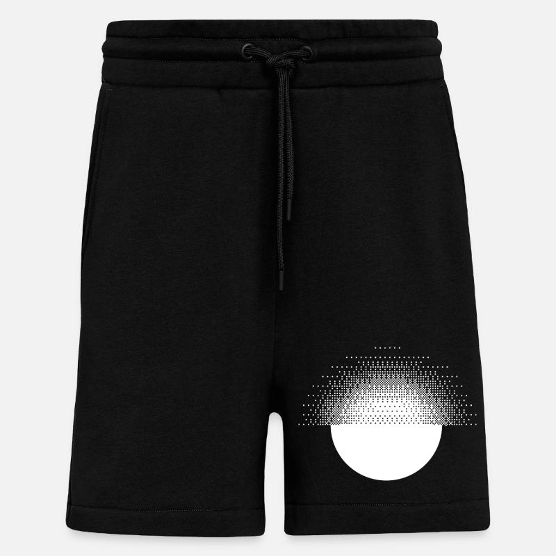 geometric sun design - Shorts - made by SPREAD - SOLID BLACK
