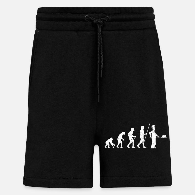Boulanger Evolution Look Vieilli - Short bio décontracté fabriqué en UE - SOLID BLACK