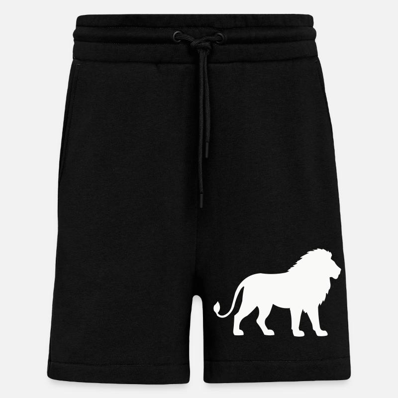 Lion - Short bio décontracté fabriqué en UE - SOLID BLACK
