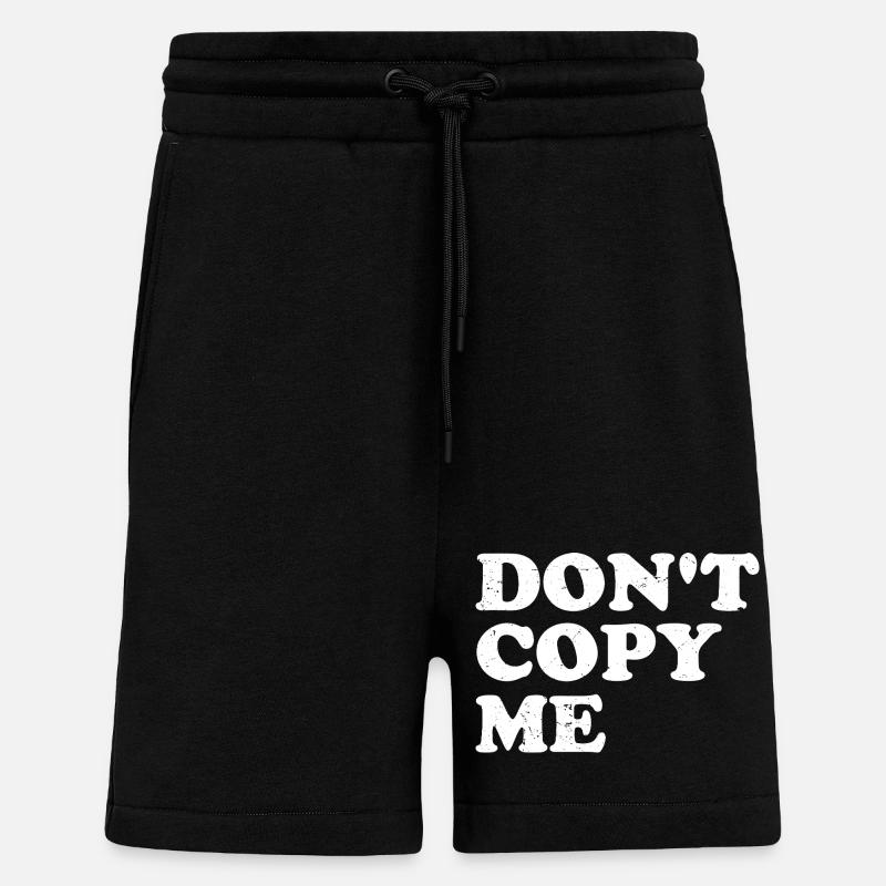 don't copy me - Shorts - made by SPREAD - SOLID BLACK