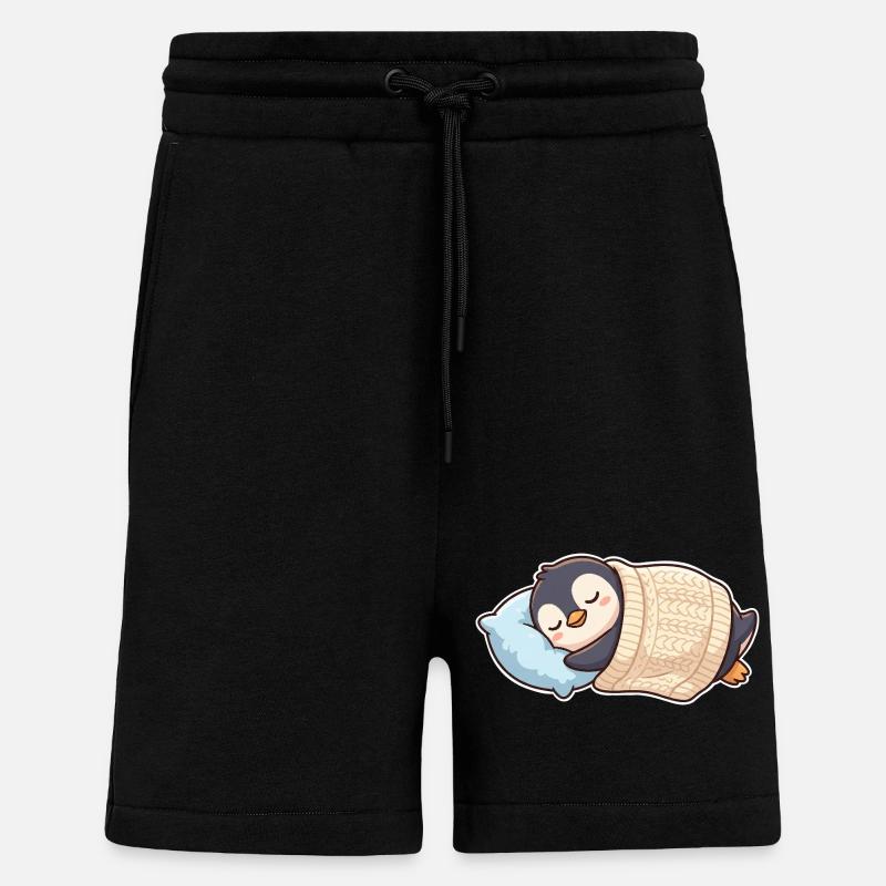 Pinguin Schlafen - Shorts - made by SPREAD - SOLID BLACK