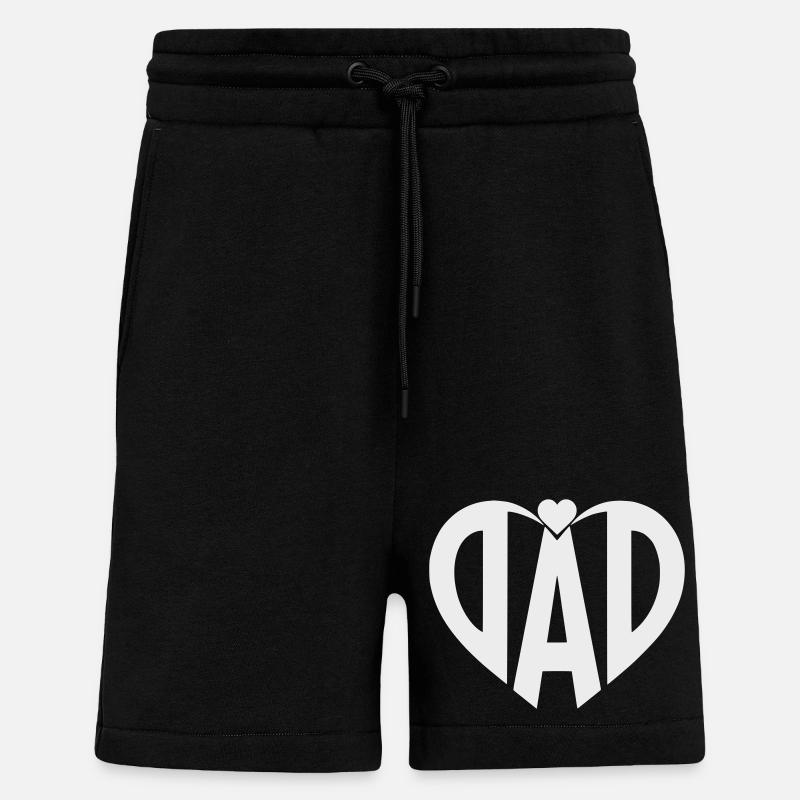 Herz-Dad Typo Silhouette - Shorts - made by SPREAD - SOLID BLACK