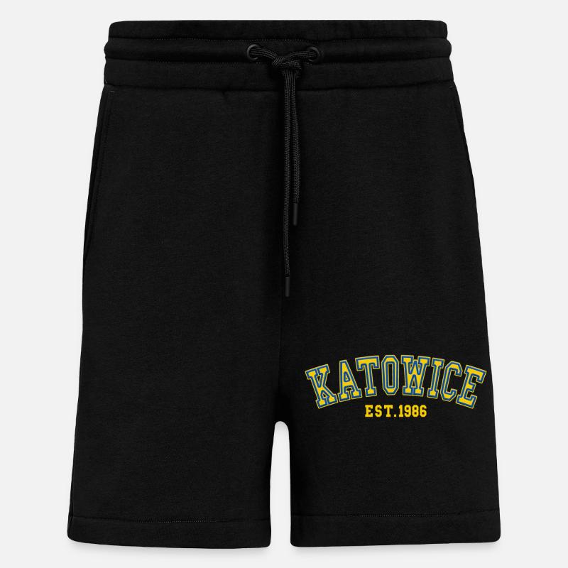 Katowice Est. 1986 - Shorts - made by SPREAD - SOLID BLACK