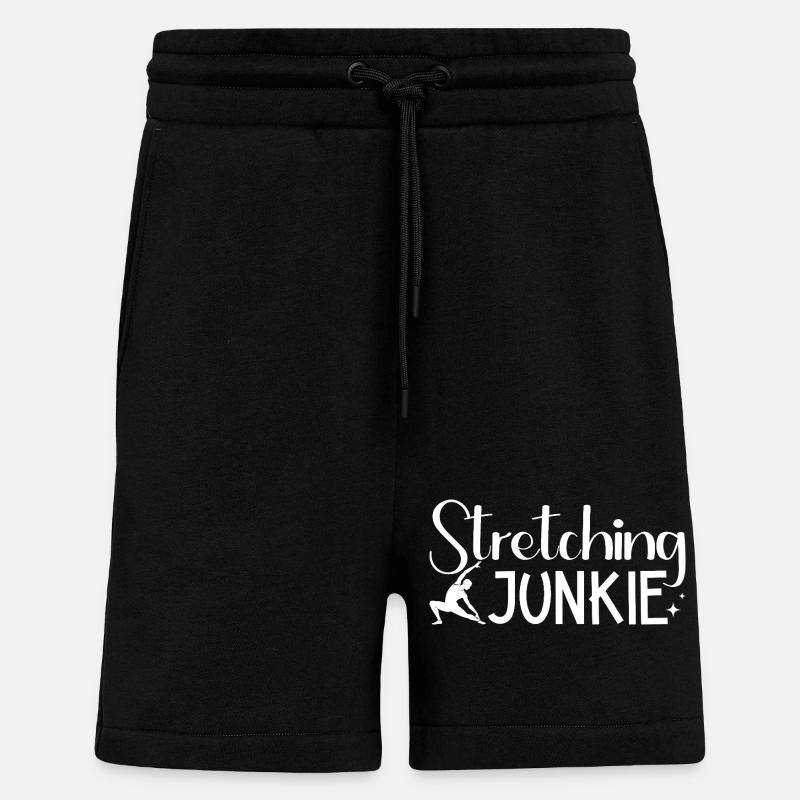 Pilates Enthusiasts Stretching Junkie Pilates - Shorts - made by SPREAD - SOLID BLACK