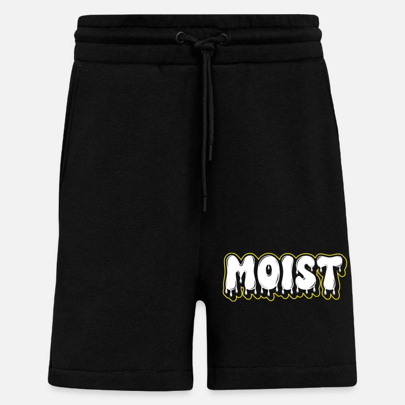Moist Fat Font Wortzeichen - Shorts - made by SPREAD - SOLID BLACK