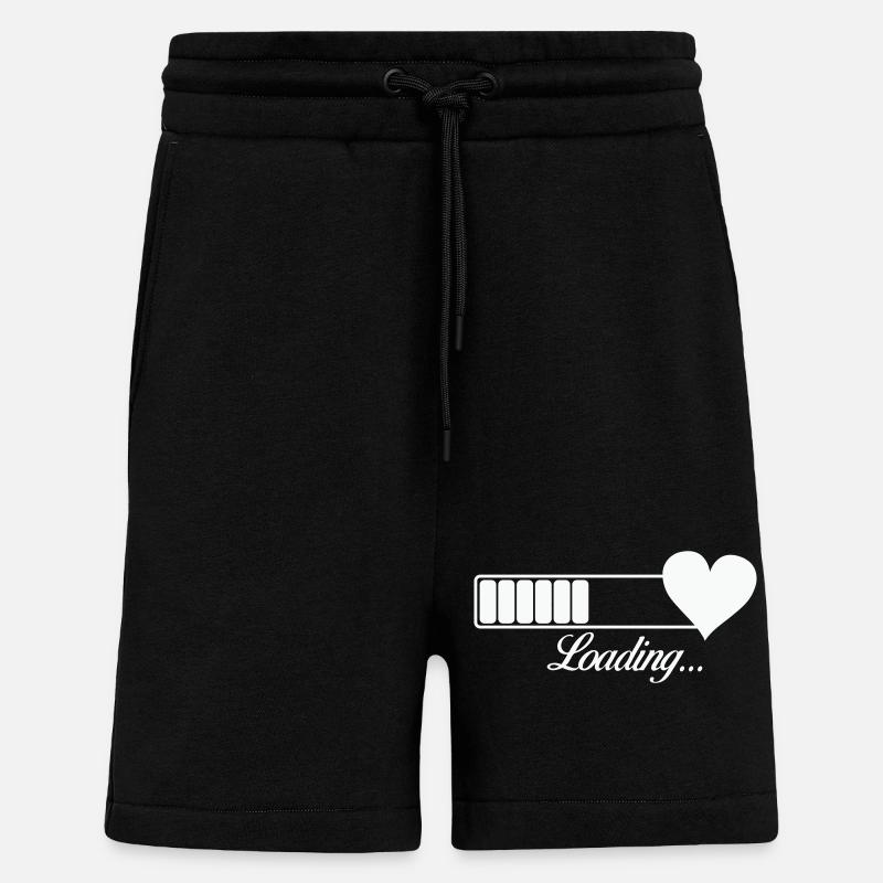 Herz-Loading Fortschritt - Shorts - made by SPREAD - SOLID BLACK