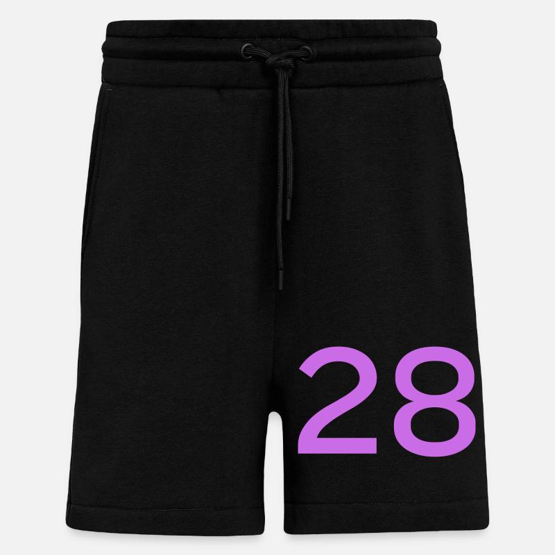 28 - Short bio décontracté fabriqué en UE - SOLID BLACK