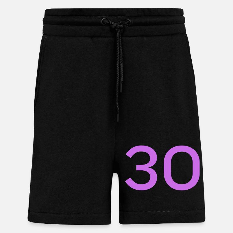 30 - Short bio décontracté fabriqué en UE - SOLID BLACK