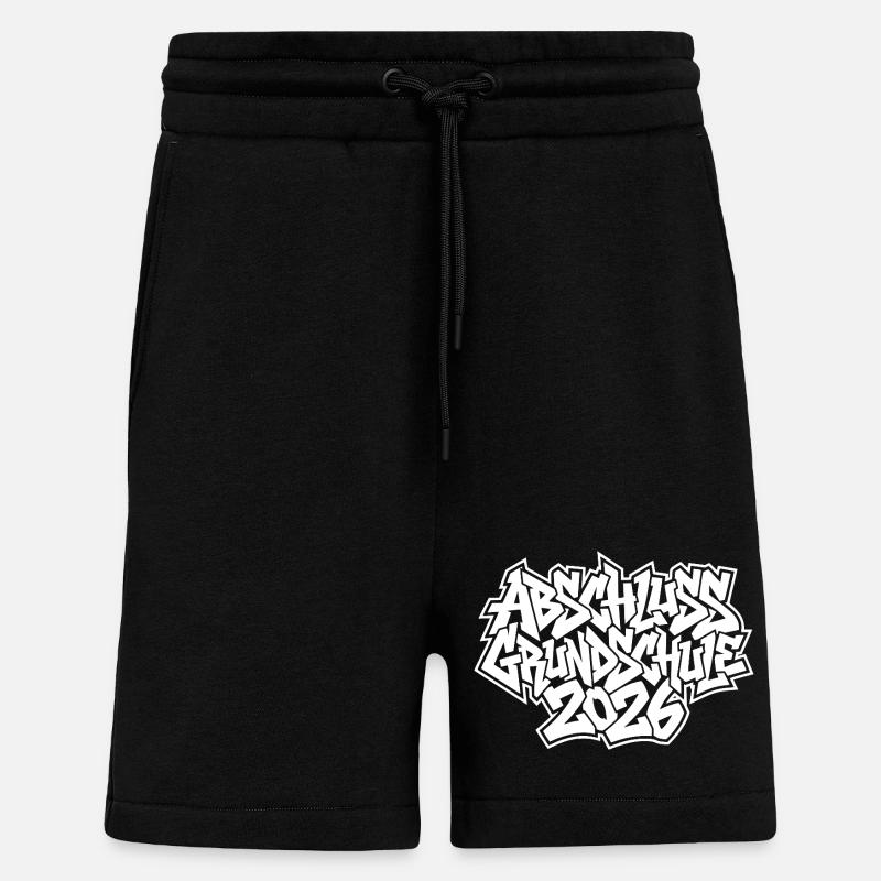 Grundschule Abschluss 2026 Graffiti - Shorts - made by SPREAD - SOLID BLACK