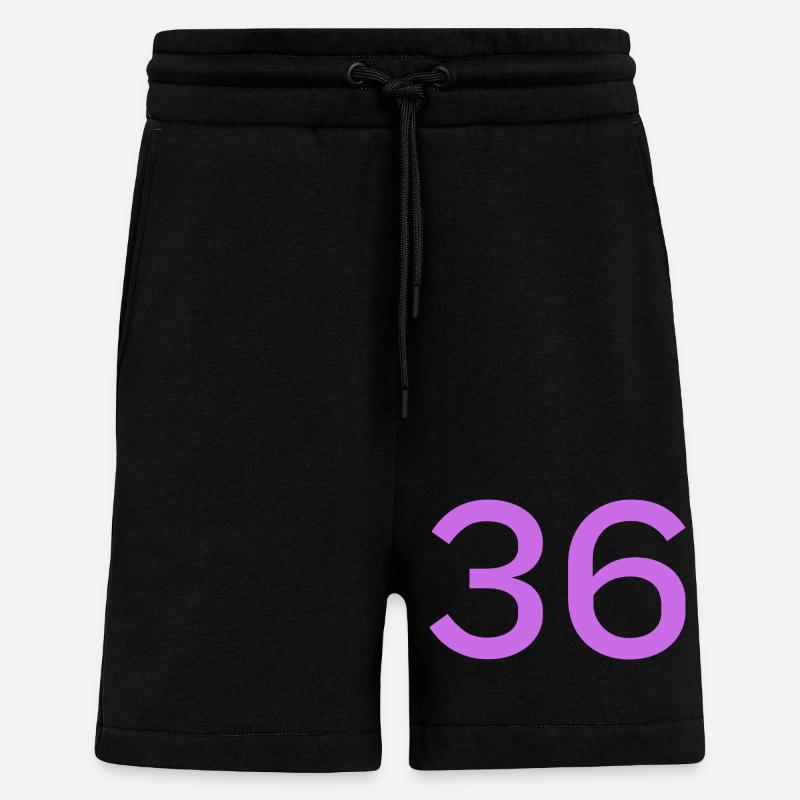 36 - Short bio décontracté fabriqué en UE - SOLID BLACK