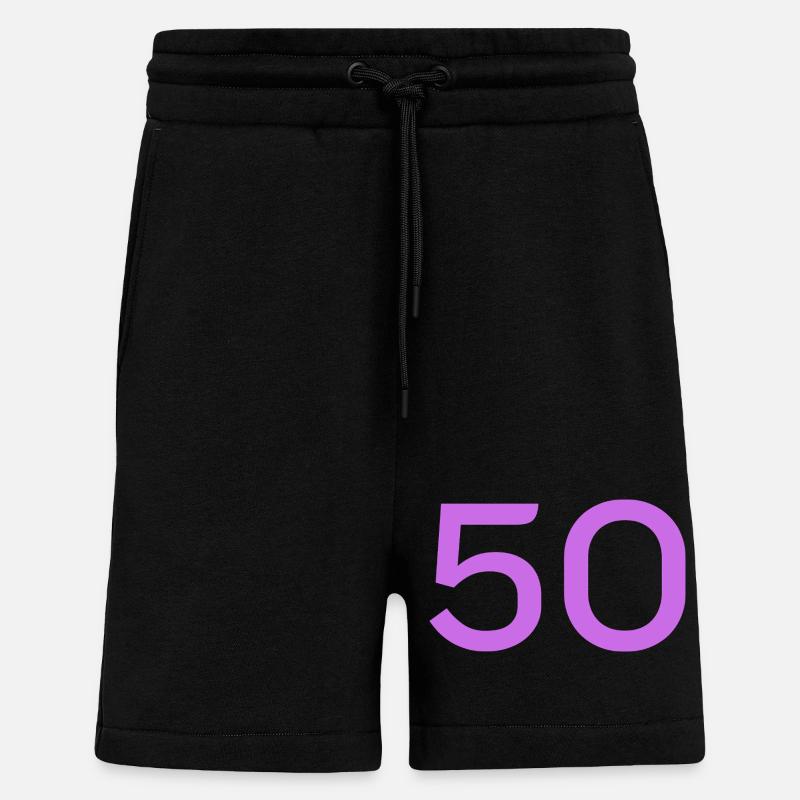 50 - Short bio décontracté fabriqué en UE - SOLID BLACK