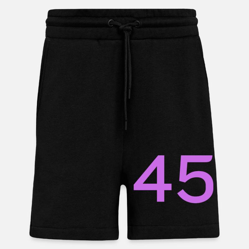 45 - Short bio décontracté fabriqué en UE - SOLID BLACK
