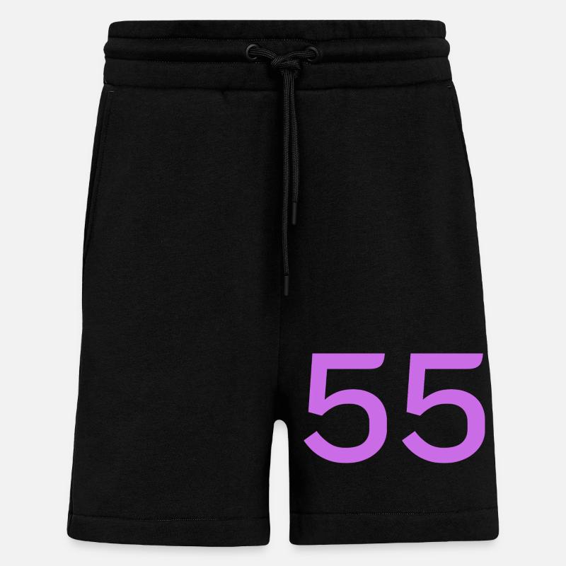 55 - Short bio décontracté fabriqué en UE - SOLID BLACK