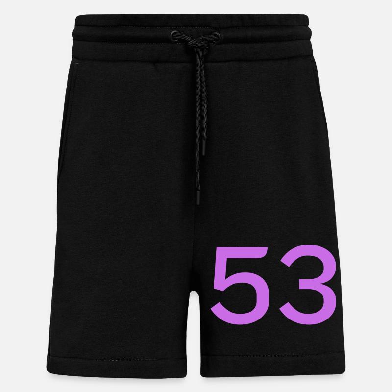 53 - Short bio décontracté fabriqué en UE - SOLID BLACK