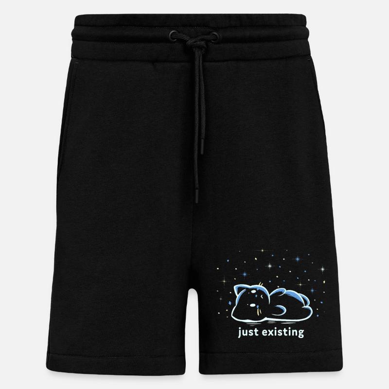Just Existing - Shorts - made by SPREAD - SOLID BLACK