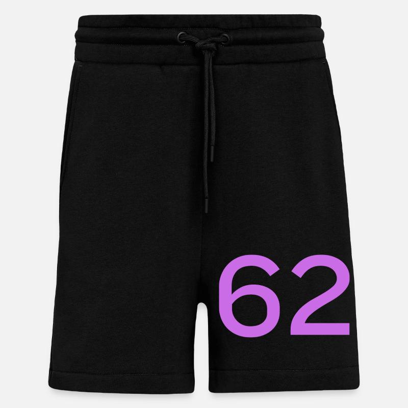 62 - Short bio décontracté fabriqué en UE - SOLID BLACK