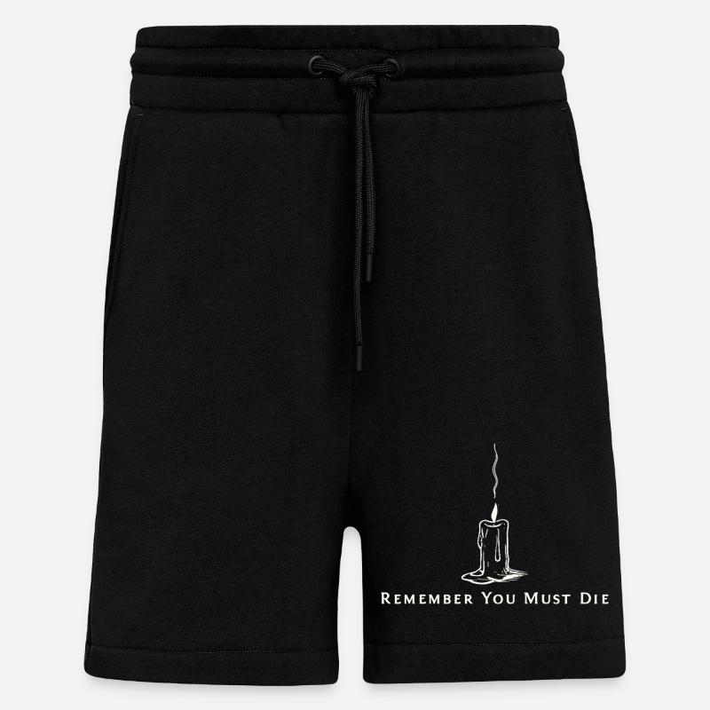 Denk daran, du musst sterben - Shorts - made by SPREAD - SOLID BLACK