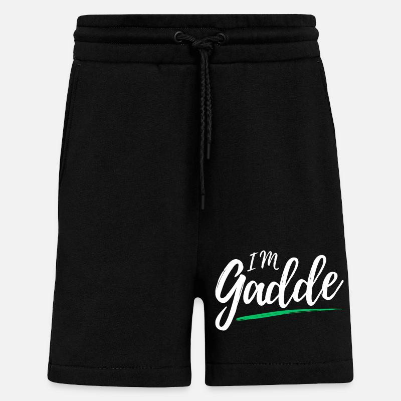 Im Gadde – Logo Hell - Short bio décontracté fabriqué en UE - SOLID BLACK
