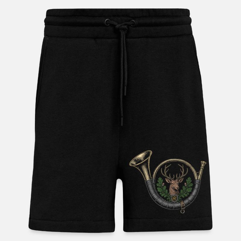 bugle - Shorts - made by SPREAD - SOLID BLACK