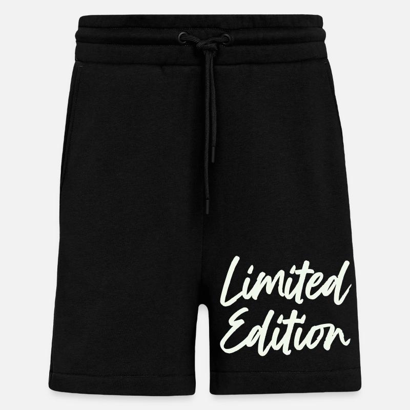 limited_edition- - Short bio décontracté fabriqué en UE - SOLID BLACK