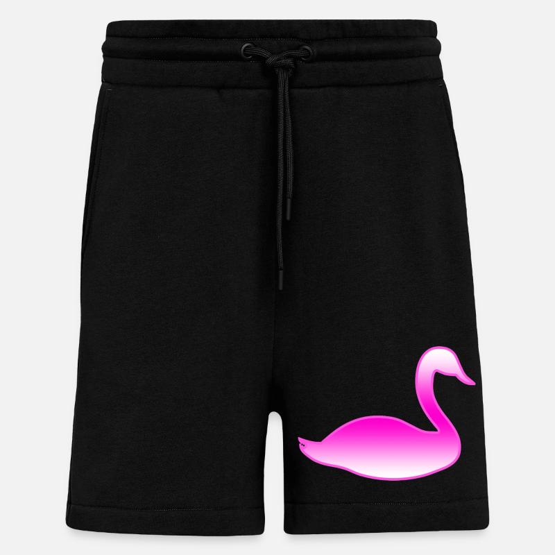 cygne - Short bio décontracté fabriqué en UE - SOLID BLACK