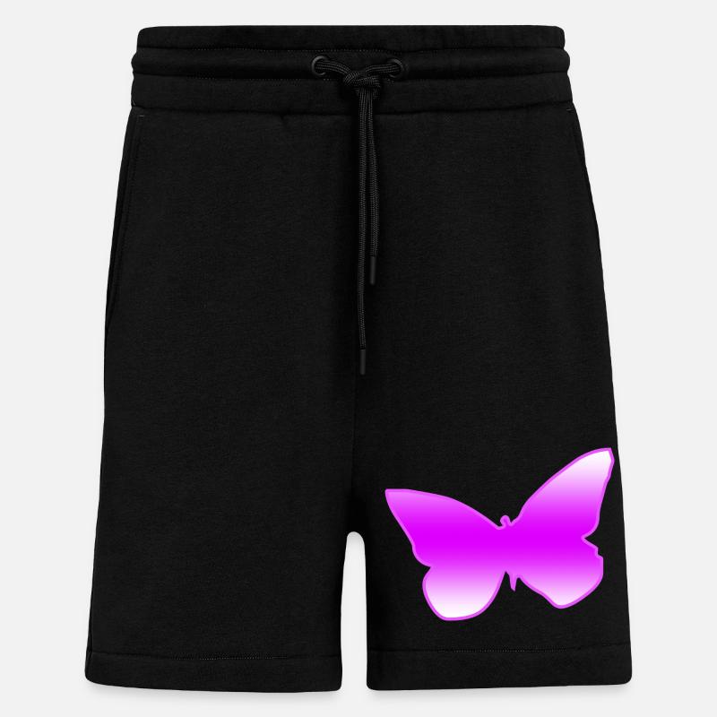 Papillon - Short bio décontracté fabriqué en UE - SOLID BLACK