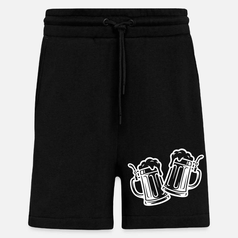 Bier Prost Symbol - Shorts - made by SPREAD - SOLID BLACK