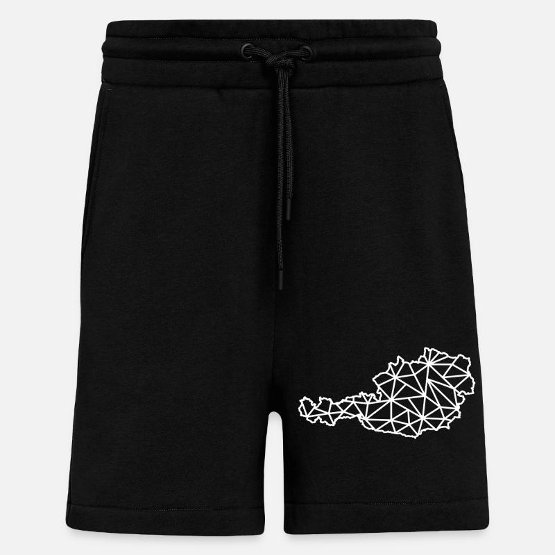 Austria Geo - Shorts - made by SPREAD - SOLID BLACK