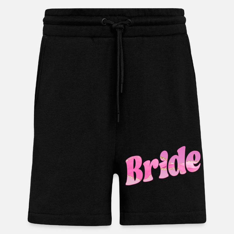 Bride Wedding - Shorts - made by SPREAD - SOLID BLACK