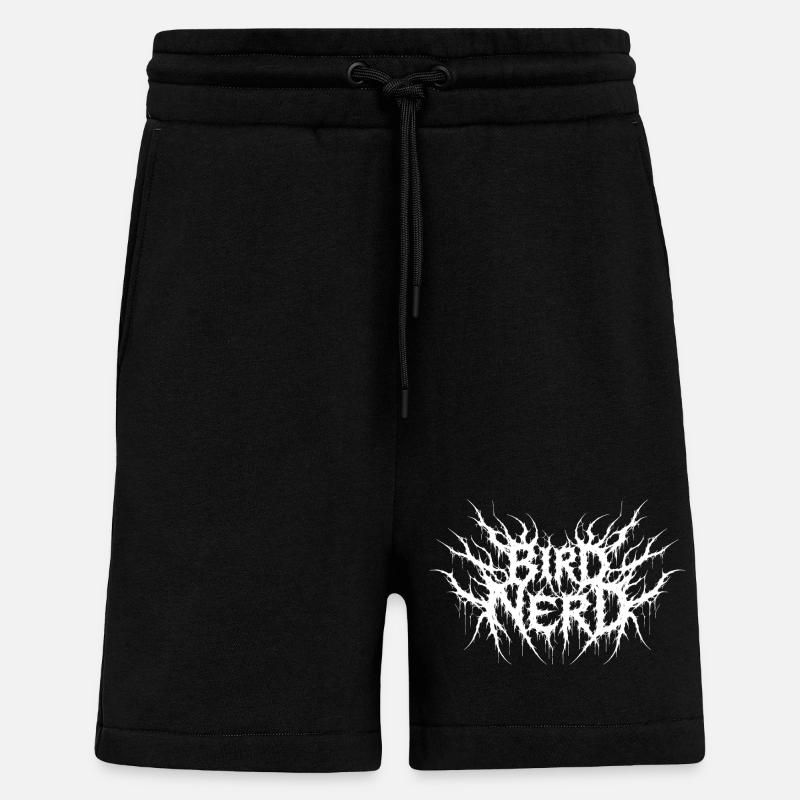 Bird Nerd - Shorts - made by SPREAD - SOLID BLACK