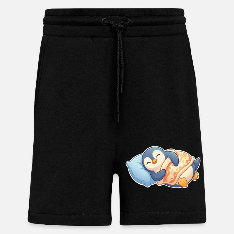 Pinguin Schlafen - Shorts - made by SPREAD - SOLID BLACK