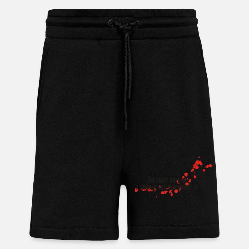 blutfleck - blood - blut - Shorts - made by SPREAD - SOLID BLACK