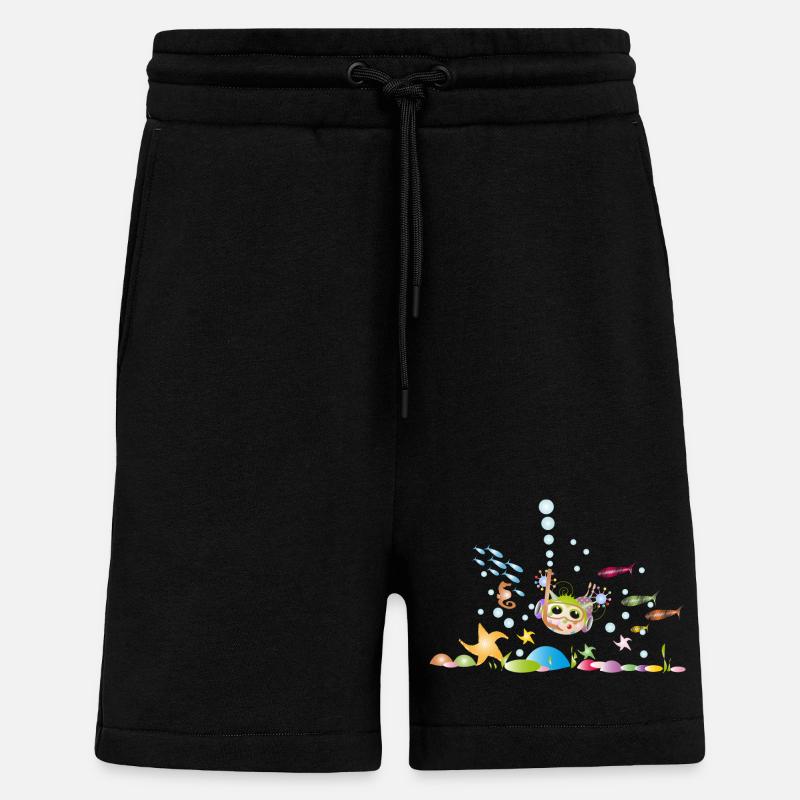 Plongée - Short bio décontracté fabriqué en UE - SOLID BLACK