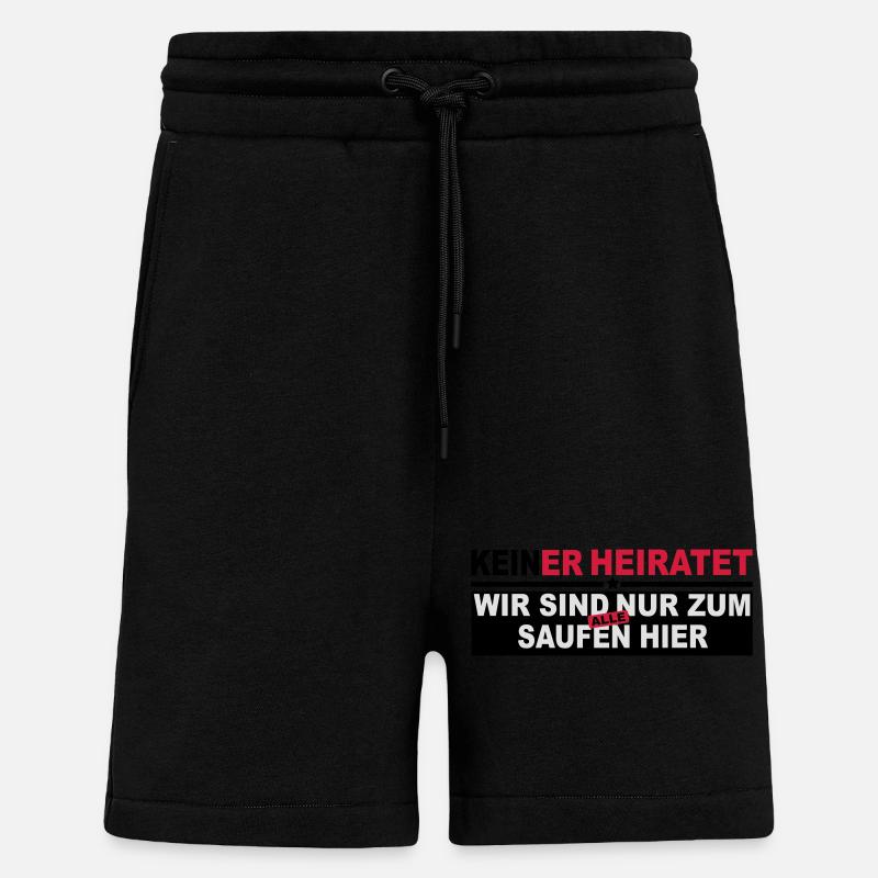 feiern - Shorts - made by SPREAD - SOLID BLACK