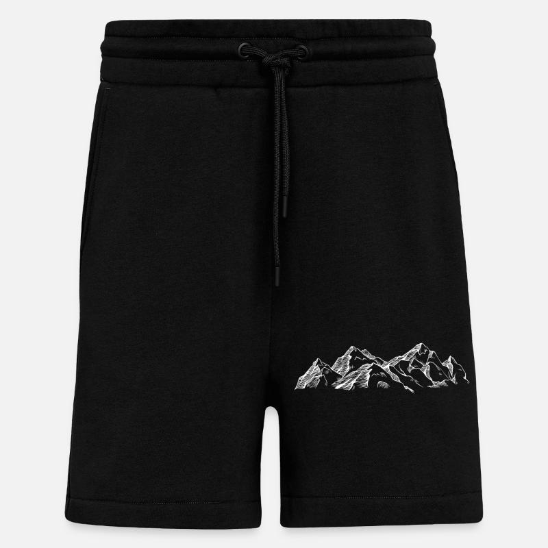 Schets berg - Shorts - made by SPREAD - SOLID BLACK
