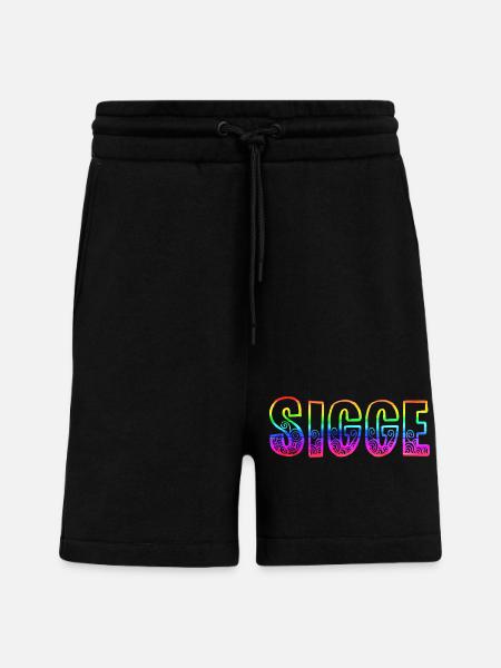 sigge rs rainbow - Shorts - made by SPREAD - SOLID BLACK