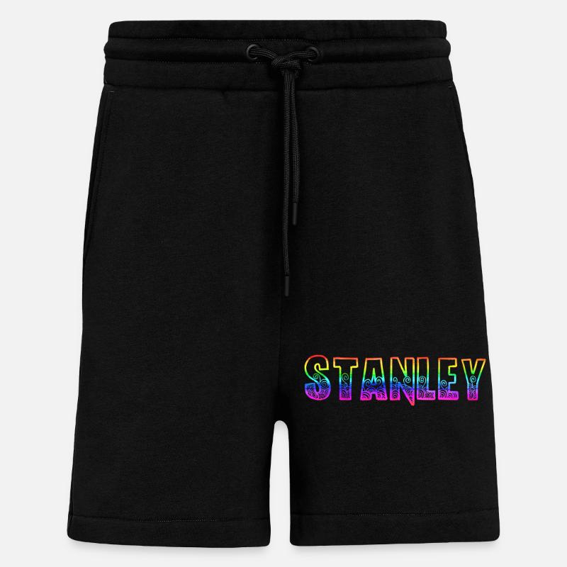 stanley rs arc-en-ciel - Short bio décontracté fabriqué en UE - SOLID BLACK