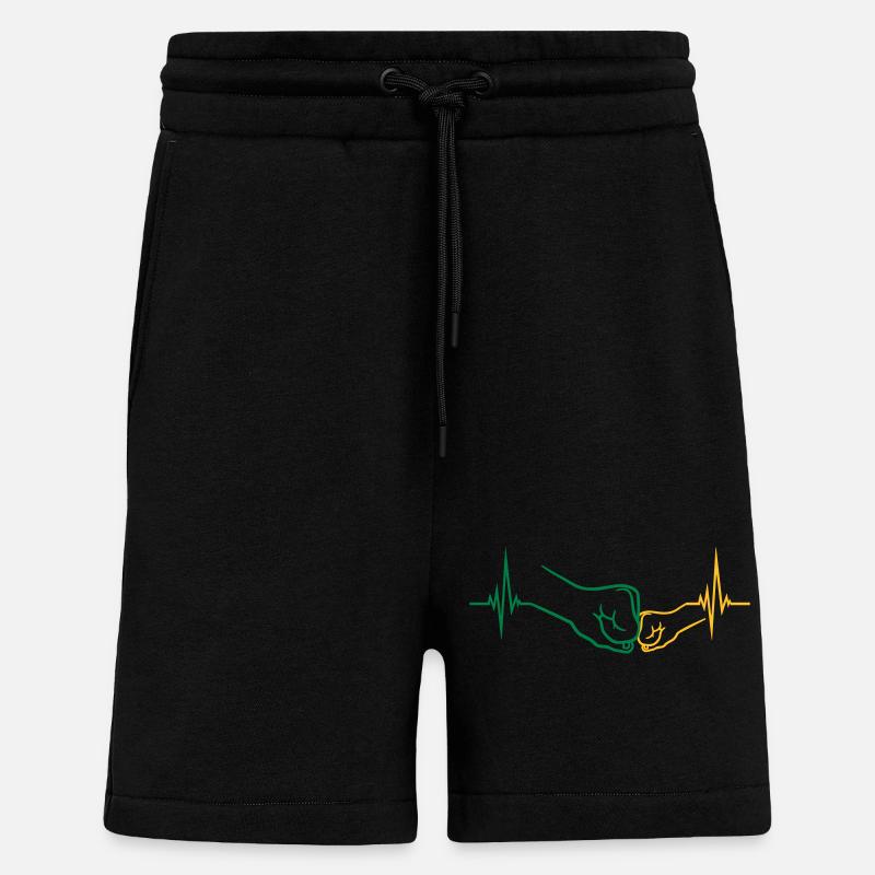 Kind Fäuste Puls - Shorts - made by SPREAD - SOLID BLACK