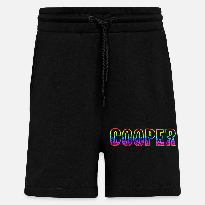 cooper rs regenbogen - Shorts - made by SPREAD - SOLID BLACK