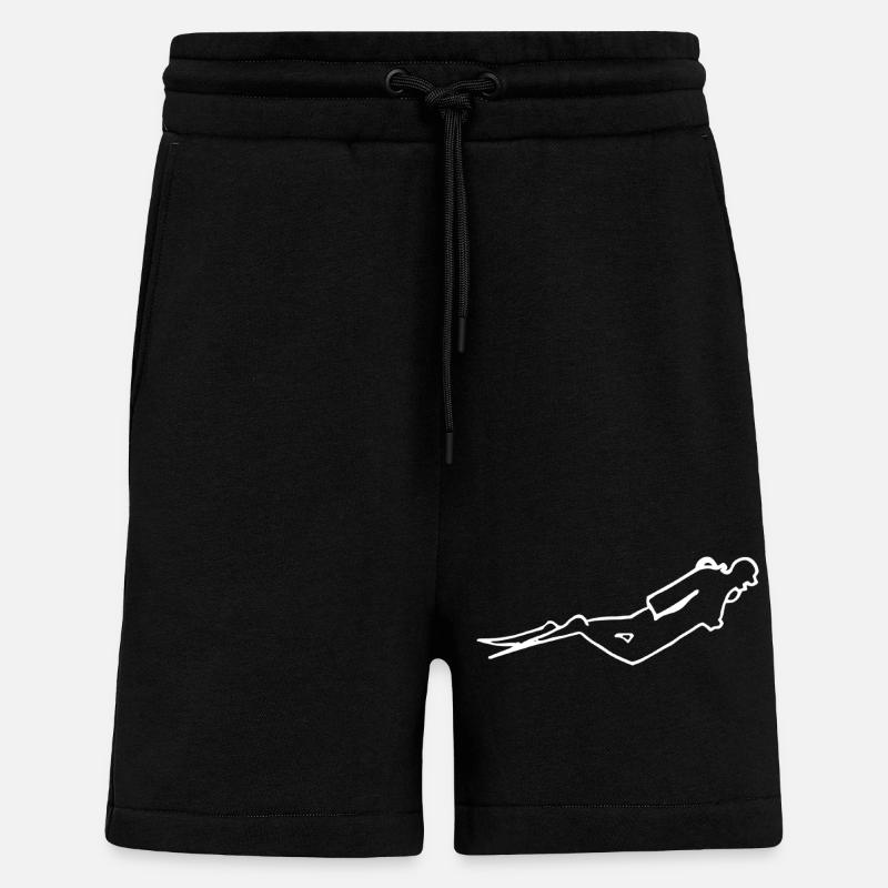 Divers white - Shorts - made by SPREAD - SOLID BLACK