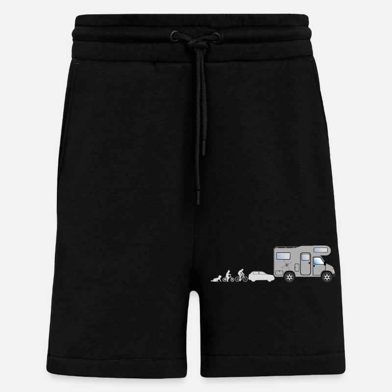 Evolution Camper - Shorts - made by SPREAD - SOLID BLACK