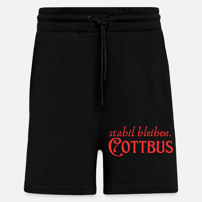 Stabil bleiben Cottbus - Shorts - made by SPREAD - SOLID BLACK