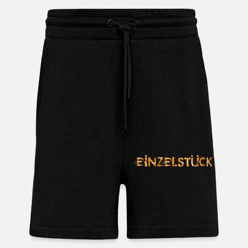 Einzelstück orange - Shorts - made by SPREAD - SOLID BLACK