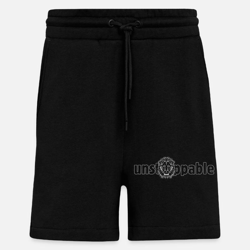 Löwe „UNSTOPPABLE“ - Shorts - made by SPREAD - SOLID BLACK