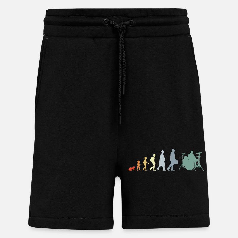 Évolution du batteur - Short bio décontracté fabriqué en UE - SOLID BLACK