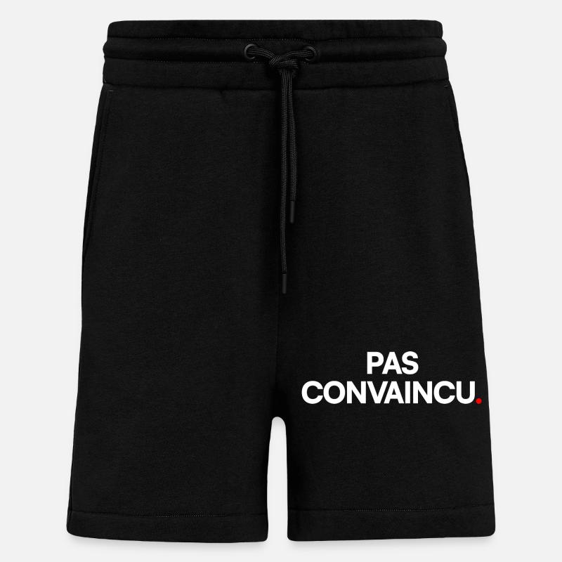 Pas convaincu - Short bio décontracté fabriqué en UE - SOLID BLACK