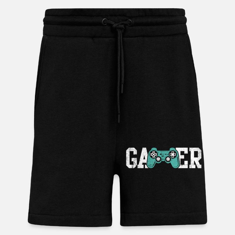 Gamer Glyphs Controller Tee - Shorts - made by SPREAD - SOLID BLACK